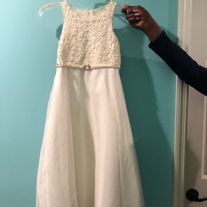 Father daughter white dance dress